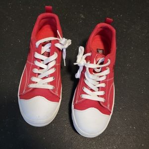 Sketches red sneakers